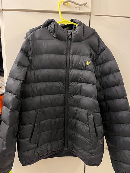 Lyle & Scott 152 Lasten Musta Kevyt Untuvatakki Unisex