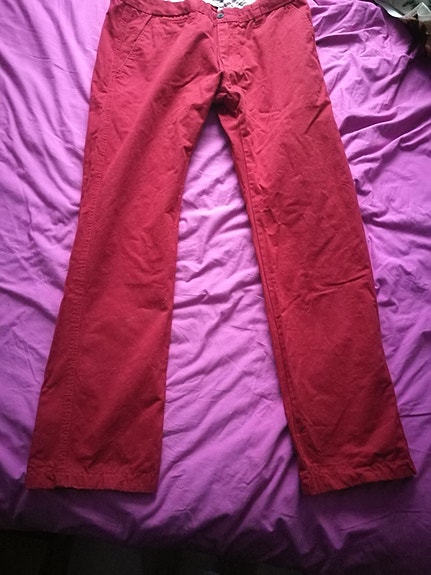 Selected Homme ( ranskal.) punaiset ukkohousut 38" & 32" ( 1+1 kpl)"