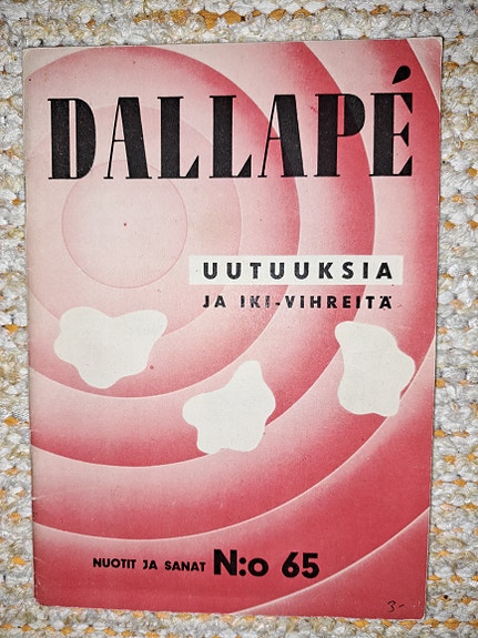 Vanha DALLAPE - nuottivihko 65 " Uutuuksia ja iki-vihreitä"