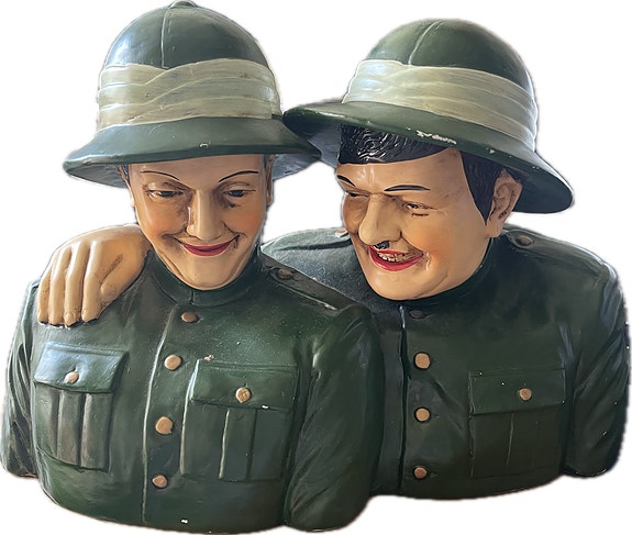 Laurel & Hardy Ohukainen ja Paksukainen Patsas figuuri
