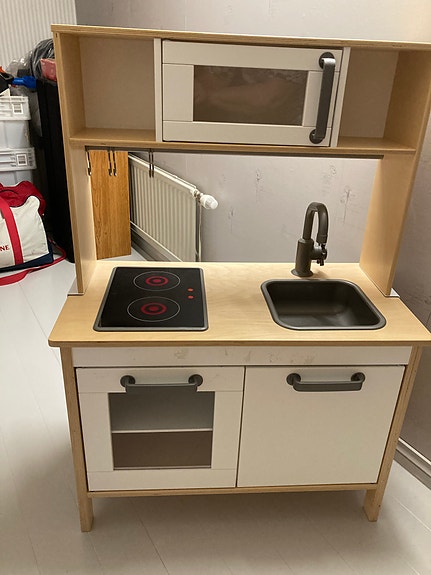 IKEA Lasten keittiölelu valkoinen ja vaaleanpuun sävyinen, koivu