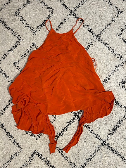Zara makea oranssi kesä / bile toppi koko S