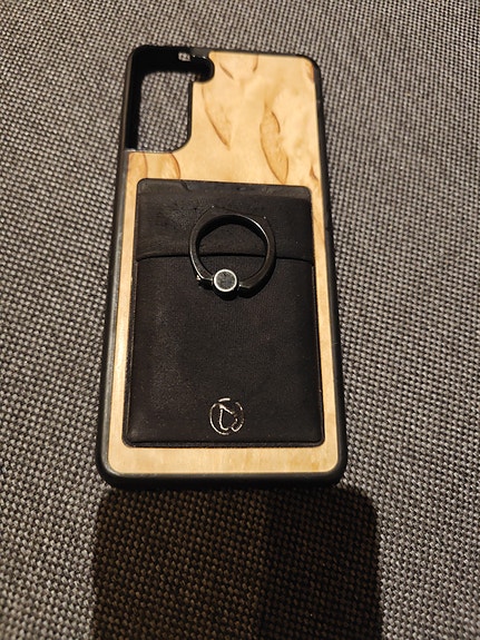 Samsung S22 ultra Puhelimen kuoret Puunvärinen ja korttikotelo