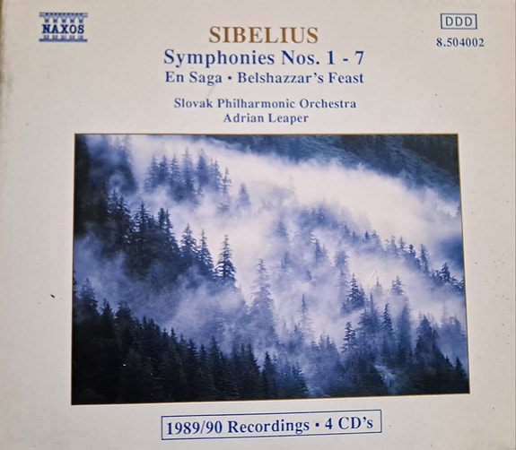 Sibeliuksen sinfoniat 1-7 cd-boxi