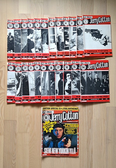 Jerry Cotton lehtiä vuodelta 1985