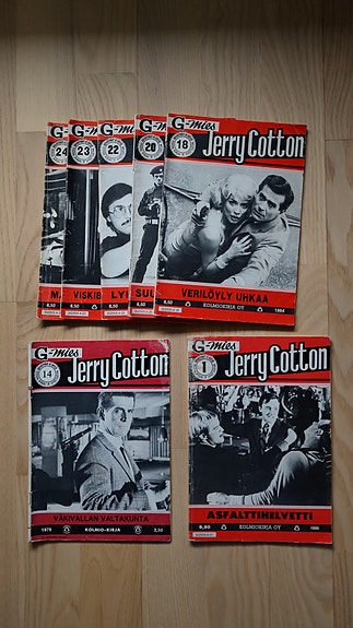 Jerry Cotton lehtiä 2€/kpl