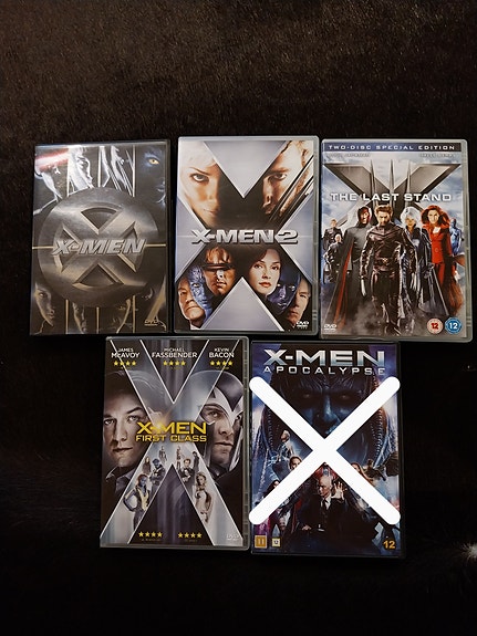 X-Men -elokuvat 4 kpl paketissa