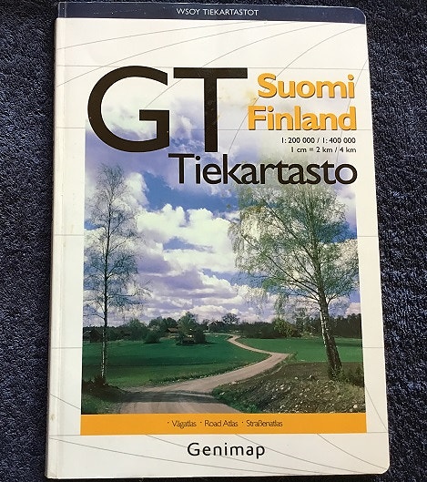 Tiekartasto Suomi Finland GT