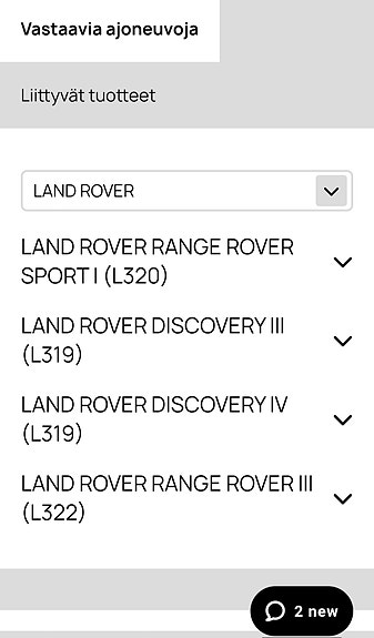 Land rover jarrulevyt