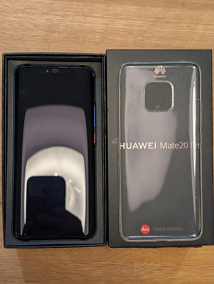 Huawei Mate 20 Pro 128GB alkuperäisellä laturilla