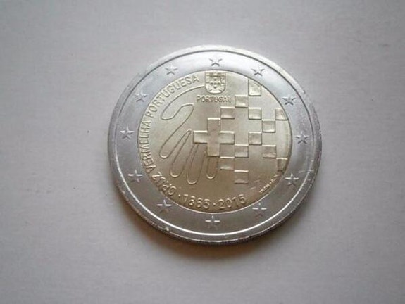 2 Euro Portugal 2015 Punainen Risti UNC