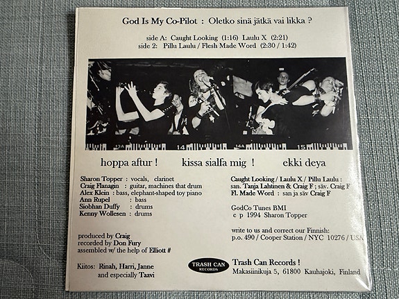 God Is My Co-Pilot – ¿Ootko Sä Poika Vai Tyttö? 7"