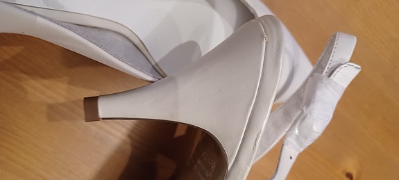 Tamaris Korkokengät Valkoinen Nahka Koko 40