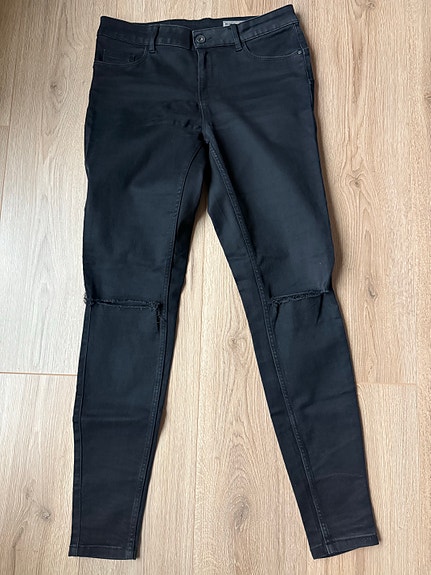 Vero Moda Mid Rise Slim Mustat Naisten Farkut W32 M
