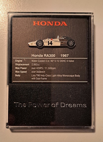 Honda RA300 Malli 1967 pinssi
