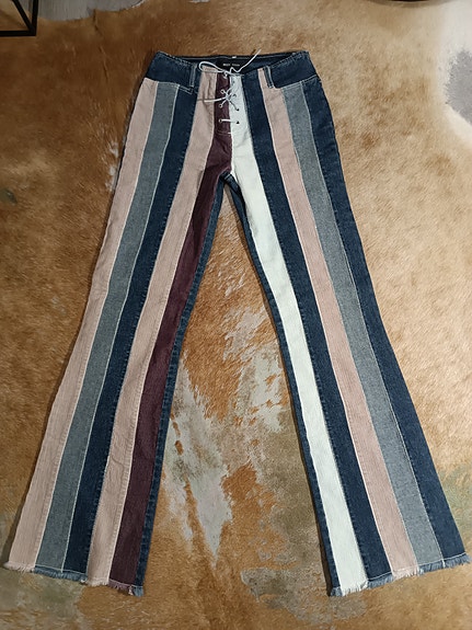 Y2K Miss Posh 10/S matala vyötärö bootcut farkut/housut