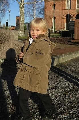 H&M Ruskea talvitakki Koko 98 Unisex