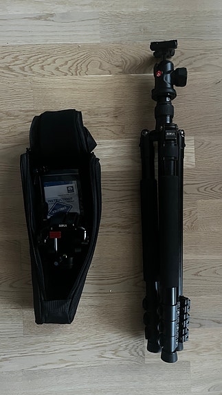 Sirui tripod/monopod + manfroto kuvauspää