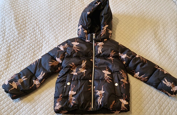 H&M tyttöjen talvitakki 116cm