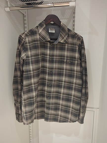 Jack Wolfskin Outdoor kauluspaita, S, ruutu