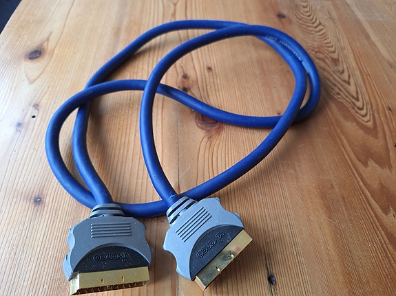 Scart johto sininen