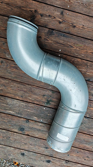 Ilmanvaihtokanavan käyrä 90° 200mm