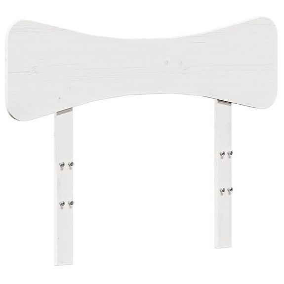 vidaXL Sängynpääty valkoinen 90 cm täysi mänty(sku844794