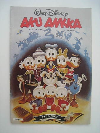 Aku Ankka 1934 – 1984  14.3.1984 - lukulehti