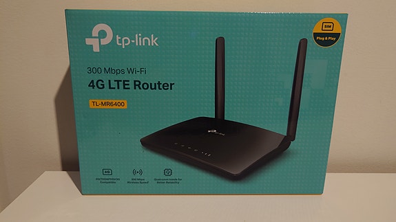TP-link 4G LTE-modeemi ja wifi-tukiasema TL-MR6400