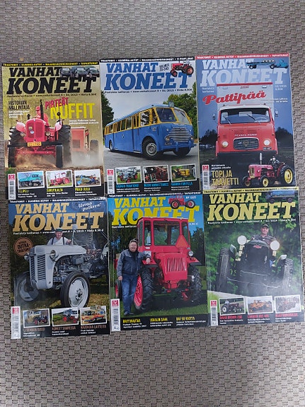 Vanhat koneet -lehdet 6 kpl, Vantaa/Imatra/posti