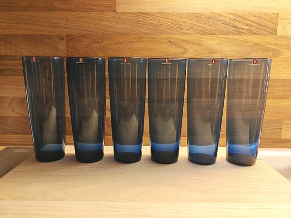 Iittala Mehulasi 2204, sininen, Tapio Wirkkala