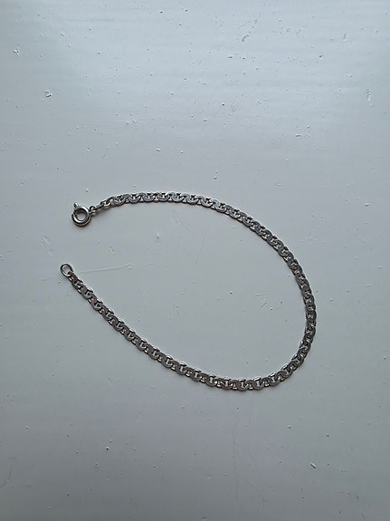 Hopeinen ranneketju, 19,5cm