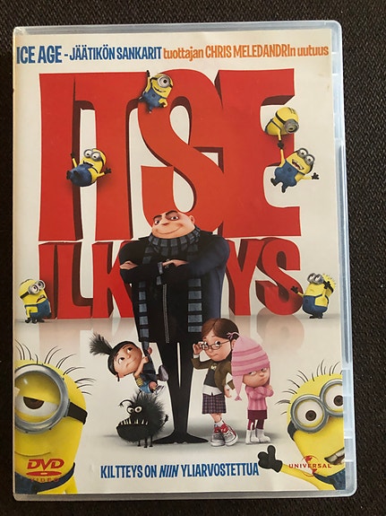 Itse Ilkimys elokuvan DVD