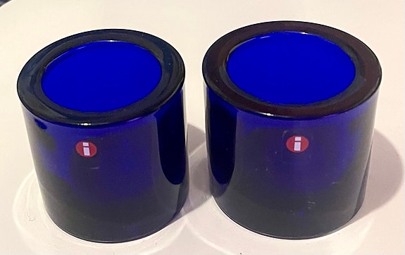Iittala Kivi tuikku koboltinsininen