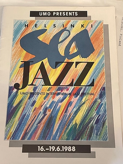 Helsinki Sea Jazz 1988 ohjelma nimikirjoituksilla