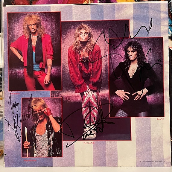 David Lee Roth - Eat 'Em and Smile lp (nimikirjoitukset)