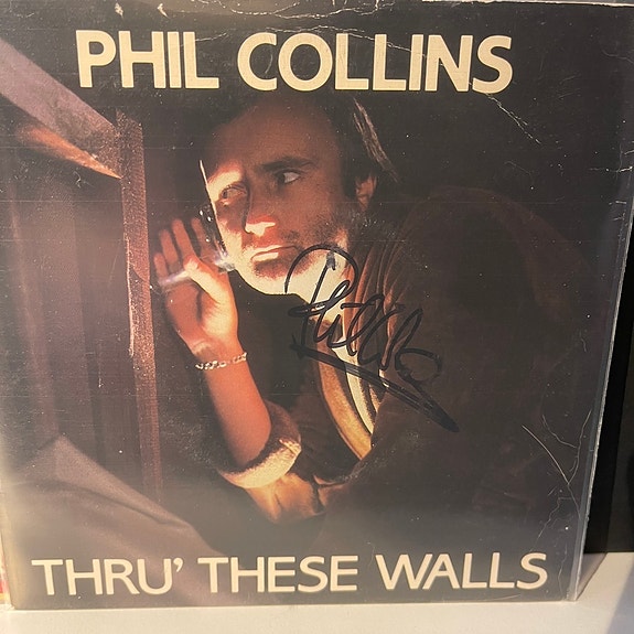 Phil Collins - Thru' these walls 7" nimikirjoituksella