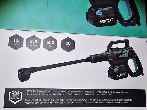 Tamforce akkupainepesuri 20V