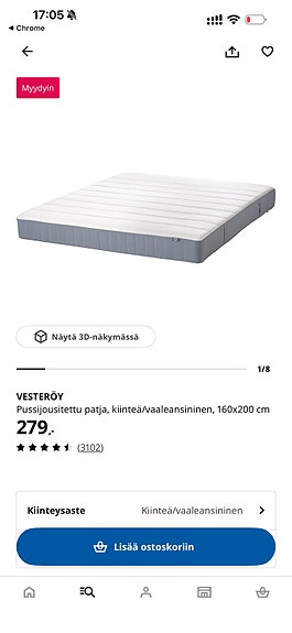 Sänky ja patja 200*160