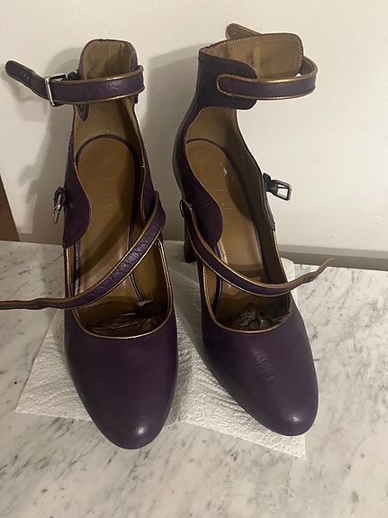 Escada Korkokengät 39 violetti nahka