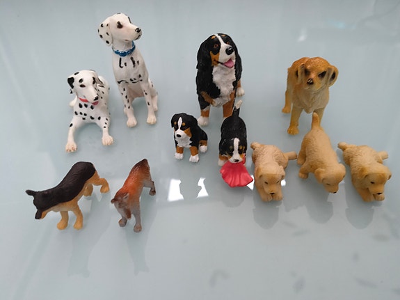 Koira kokoelma / koira figuurit