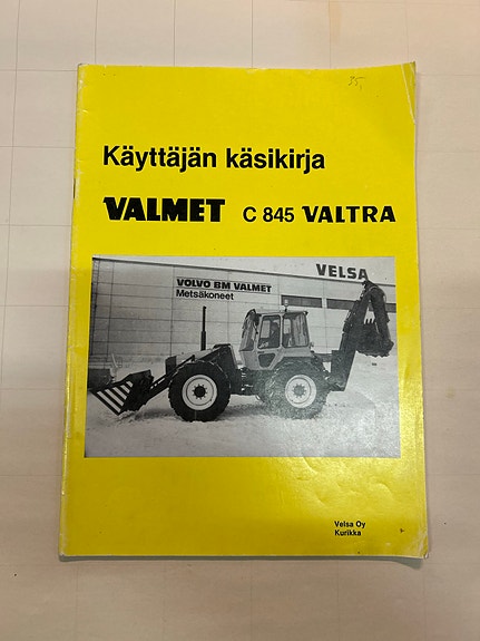 VALMET C 845 Valtra käyttäjän käsikirja