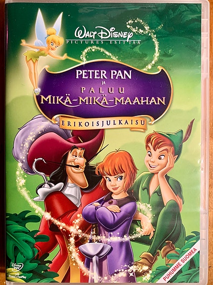 Peter Pan ja paluu Mikä-mikä-maahan DVD