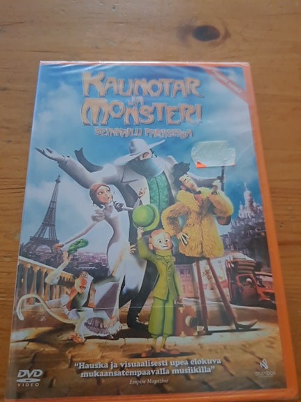 Kaunotar ja Monsteri Seikkailu Pariisissa DVD uusi 10€+6posti/nouto
