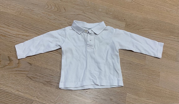 Zara lasten valkoinen pikeepaita koko 74cm