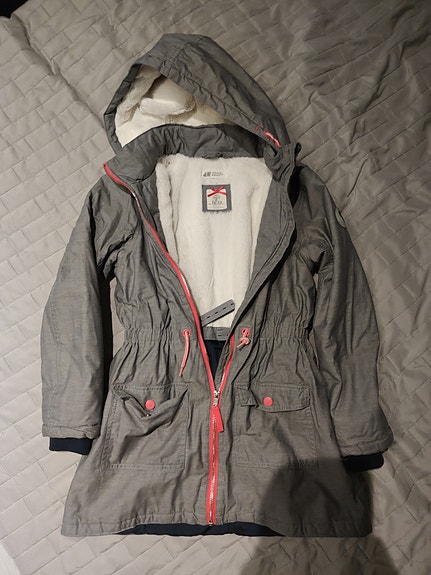 H&M Tytöt Takki Harmaa 140
