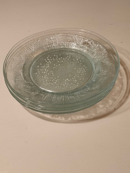 Riihimäen lasi Revontulet lautanen 18cm 4kpl