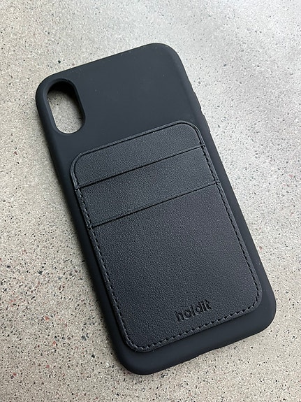 Käyttämätön iPhone XR suojakuori + korttikotelo