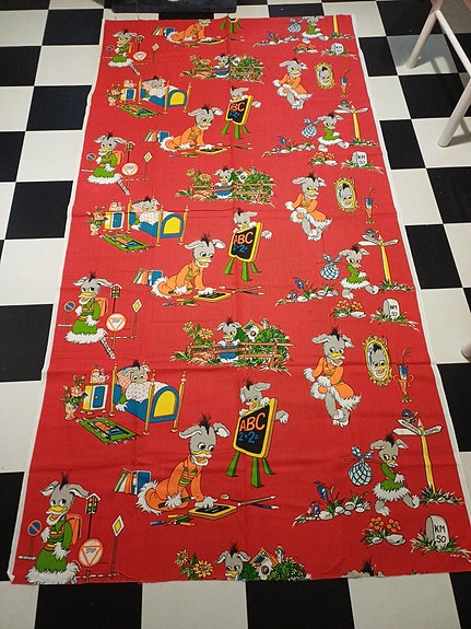 Retro lasten kangas