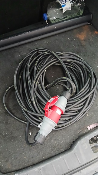 Voimavirta jatkojohto 16A  400 V 45 metriä